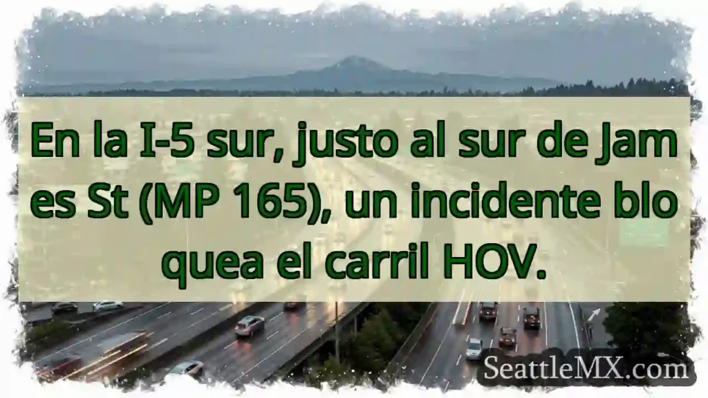 ¡Cierre HOV en I-5 Sur!