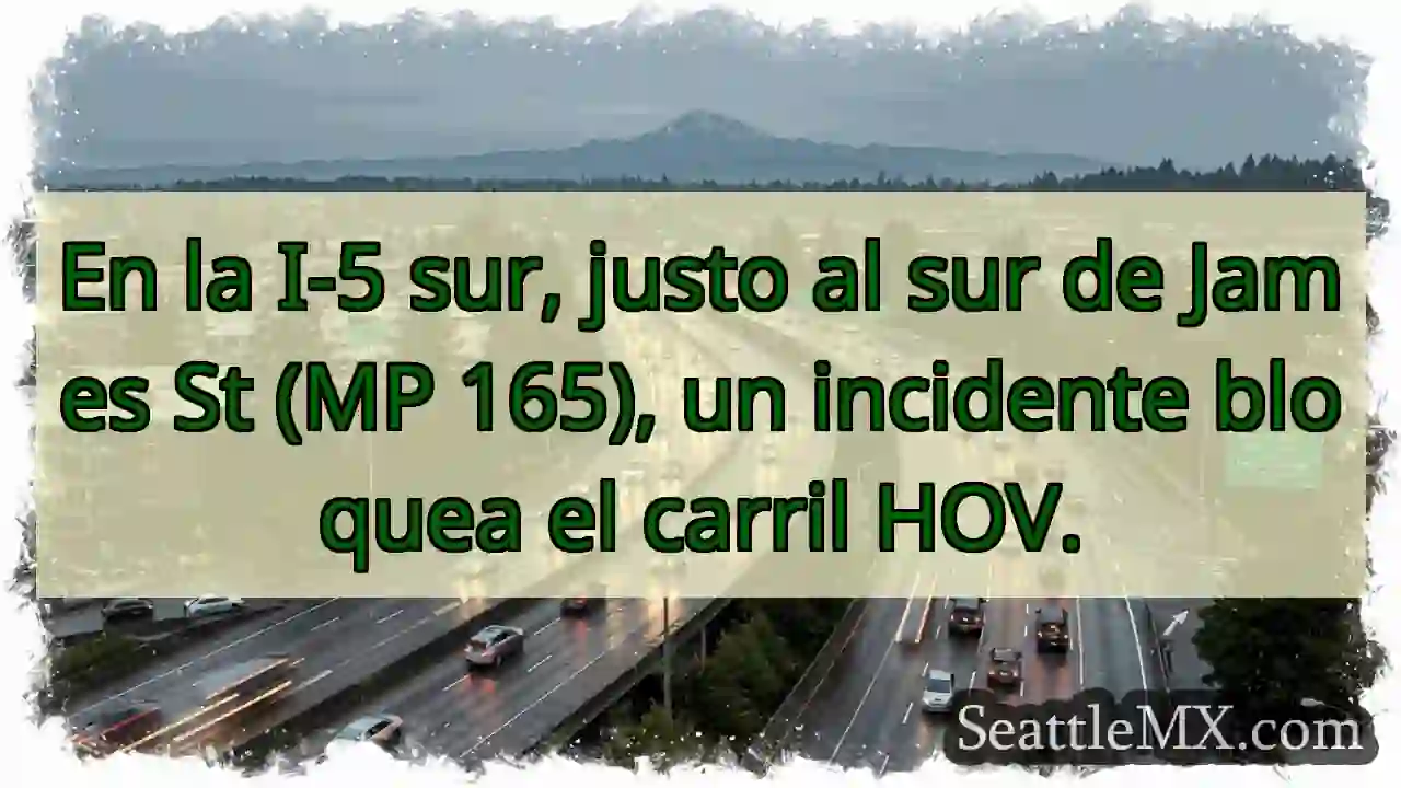 ¡Cierre HOV en I-5 Sur!