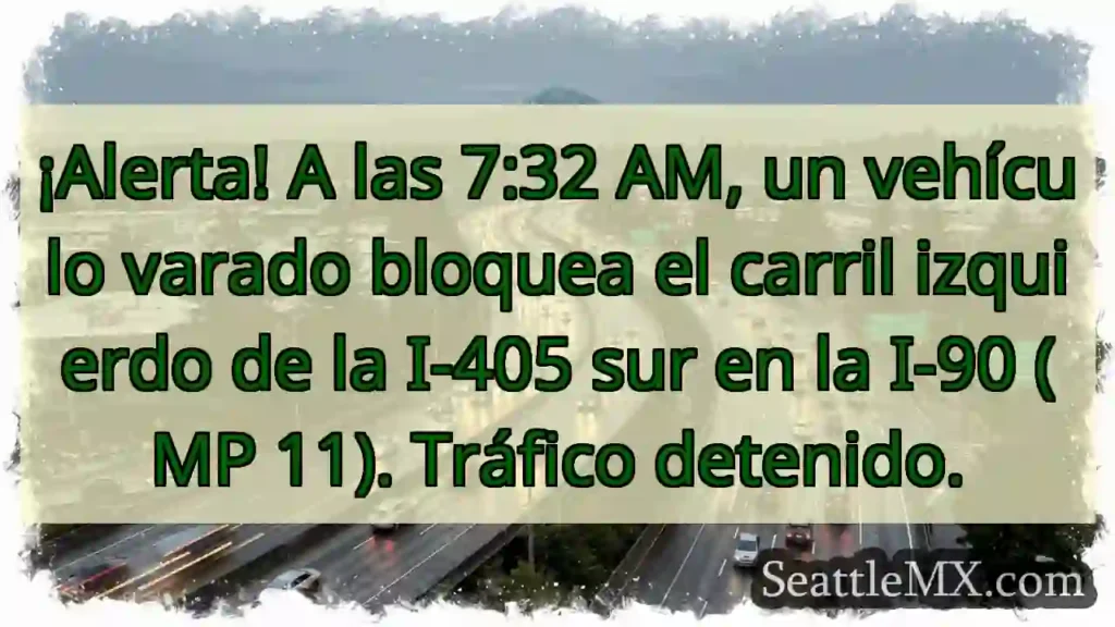 ¡Vehículo varado! I-405 Sur, MP 11