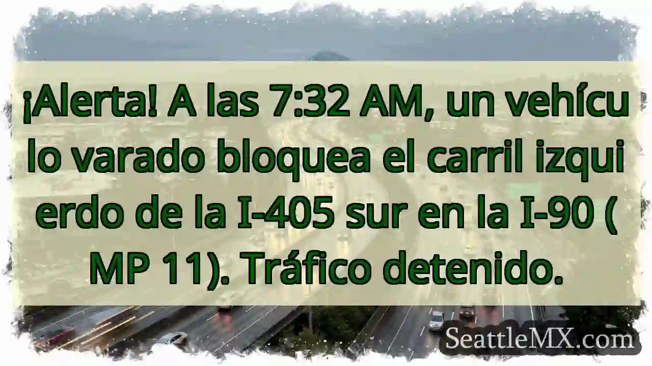 ¡Vehículo varado! I-405 Sur, MP 11