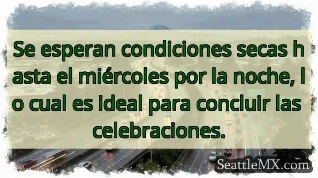 ¡Seco hasta el miércoles!