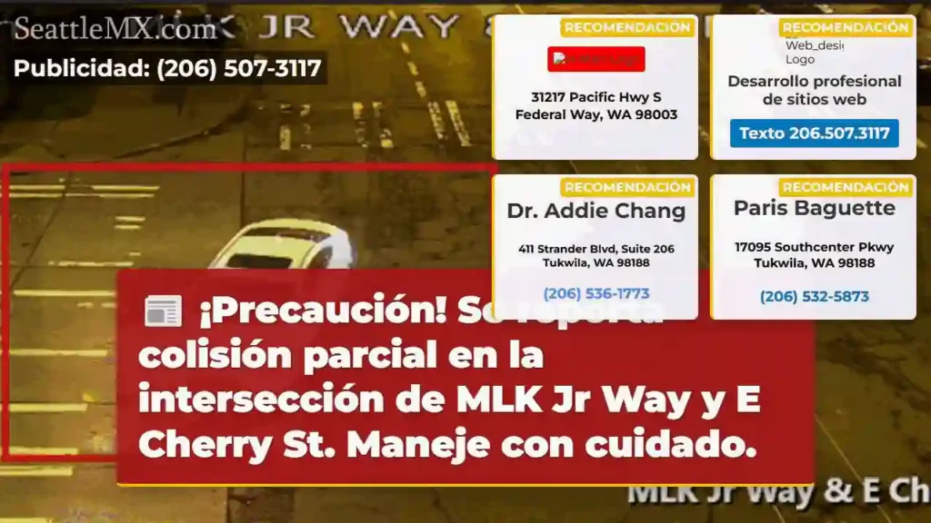 ¡Colisión parcial! MLK & Cherry.