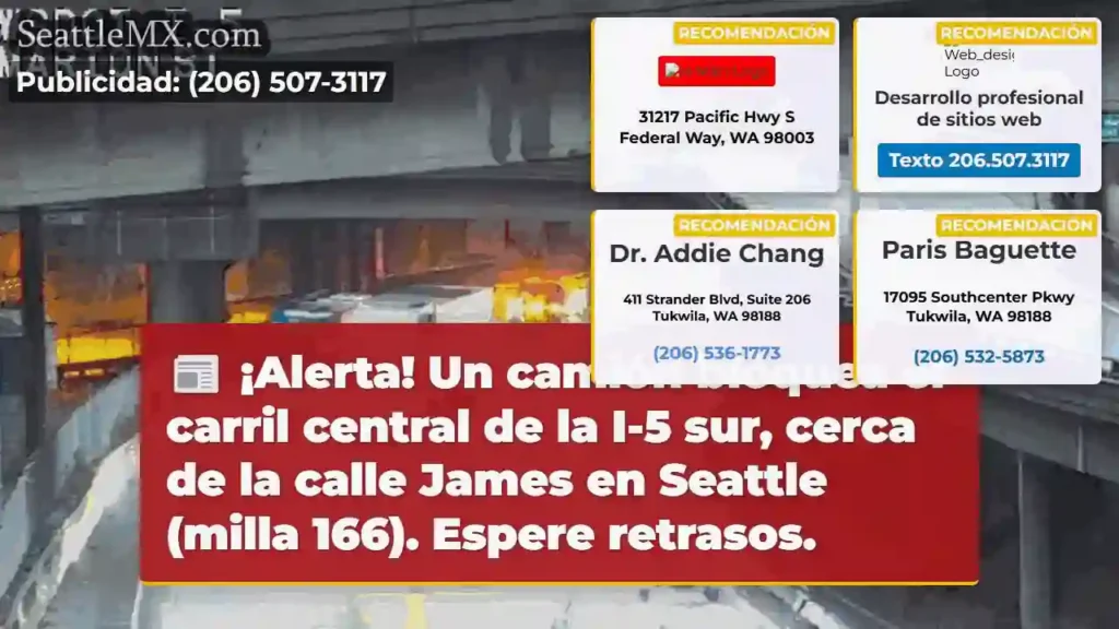 ¡Atención! Camión bloquea I-5 Sur ⚠️