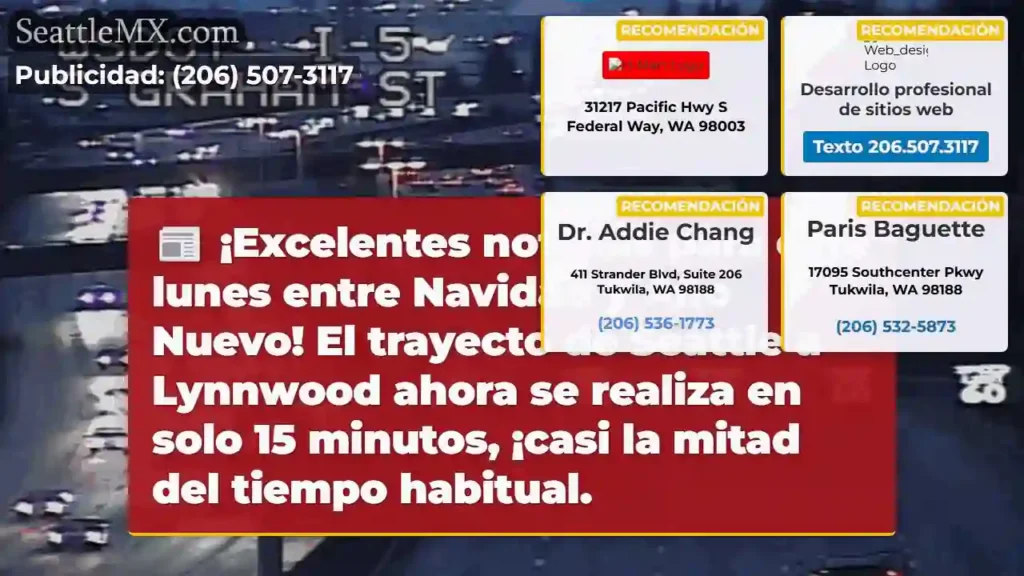 ¡Seattle-Lynnwood: 15 min! ⏱️