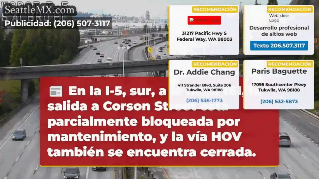 Atención: Salida Corson bloqueada ⚠️