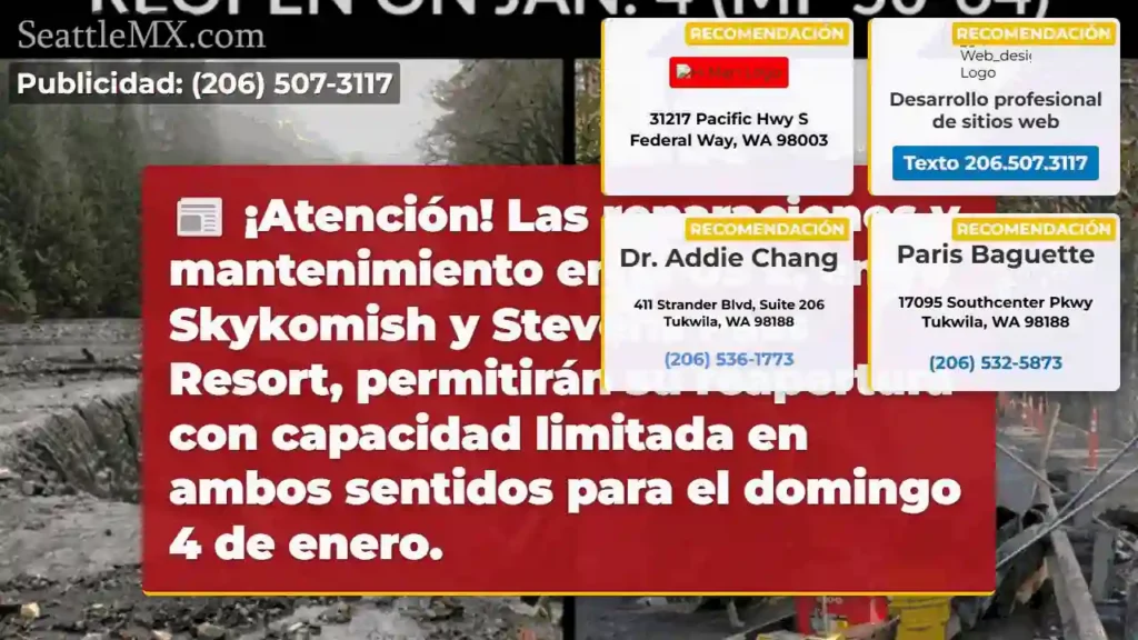 US 2: Reabre limitada el 4/1