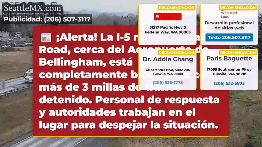 Noticias de transporte de Seattle 9 ¡I-5 Norte BLOQUEADA! 3+ millas de tráfico.
