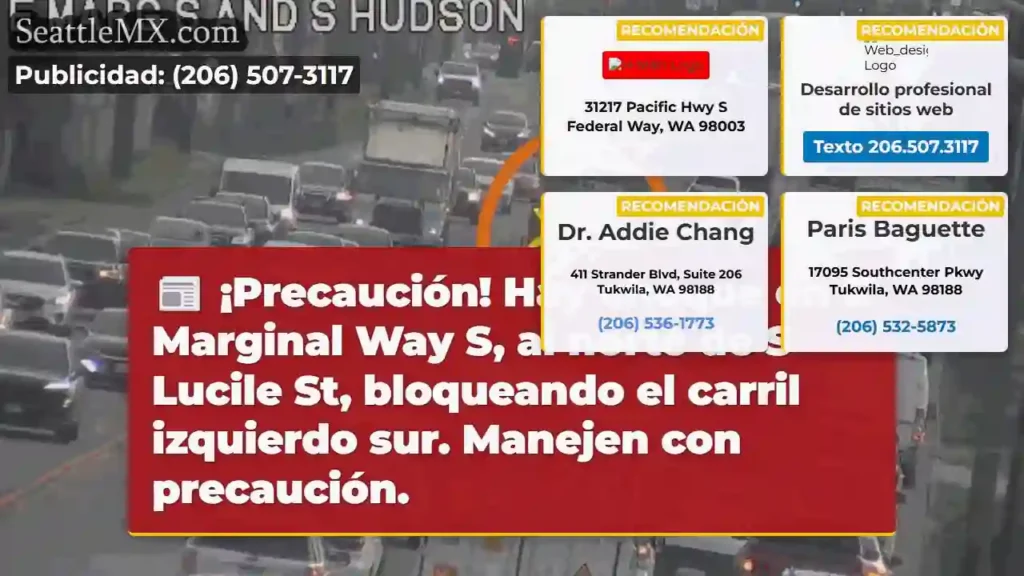 ¡Choque! E Marginal S - Carril Izquierdo Bloqueado