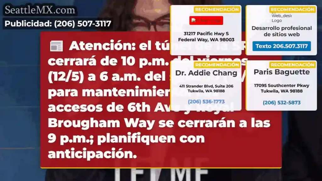 Cierre SR 99: Viernes a sábado ⏰