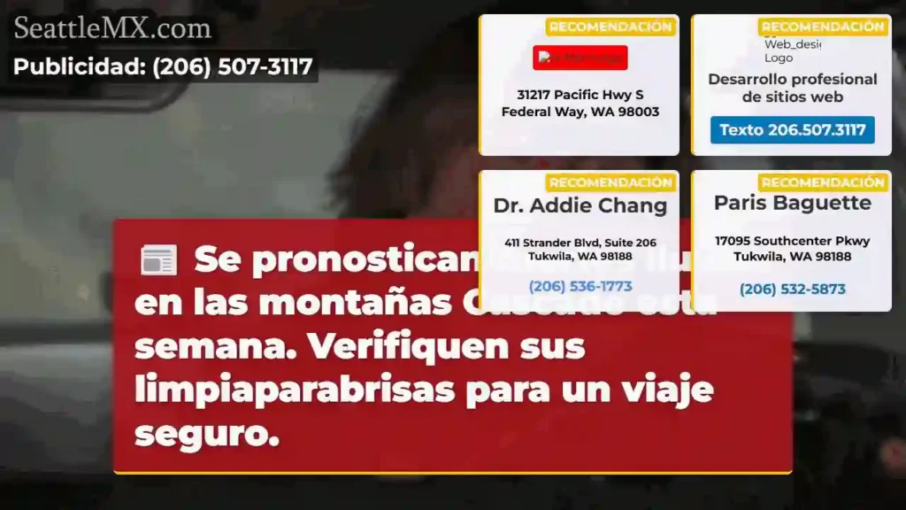 Lluvias fuertes en Cascade 🌧️ ¡Revisa