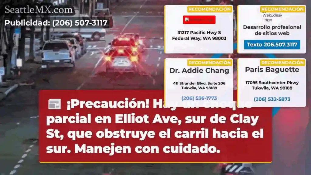 ¡Choque! Elliot Ave. Sur. ¡Cuidado!