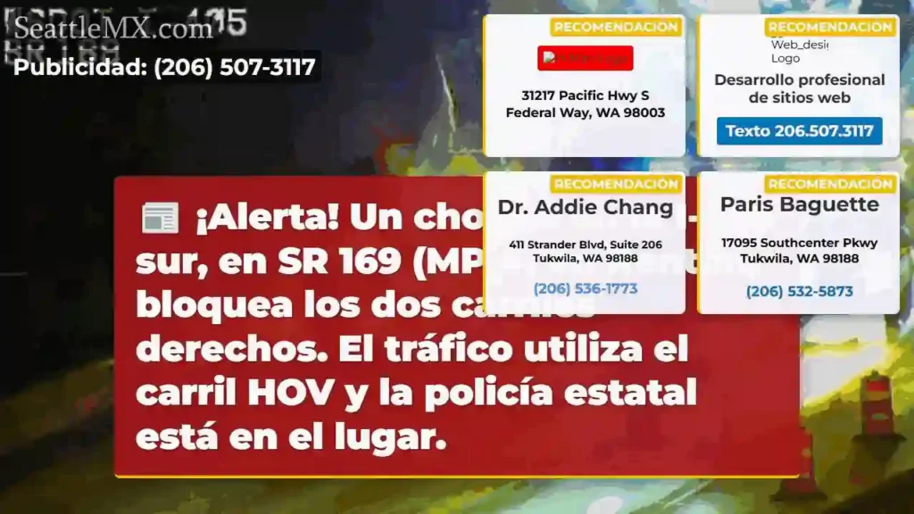 ¡Choque I-405 Sur! 2 Carriles Bloqueados