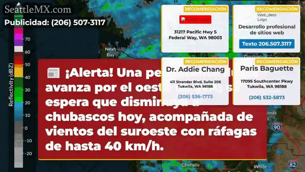 ¡Lluvia persistente en el oeste! 🌧️