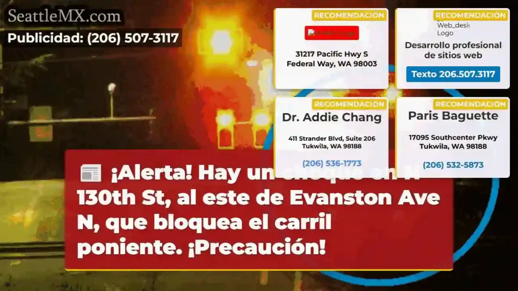 ¡Choque! N 130th St. ¡Cuidado!