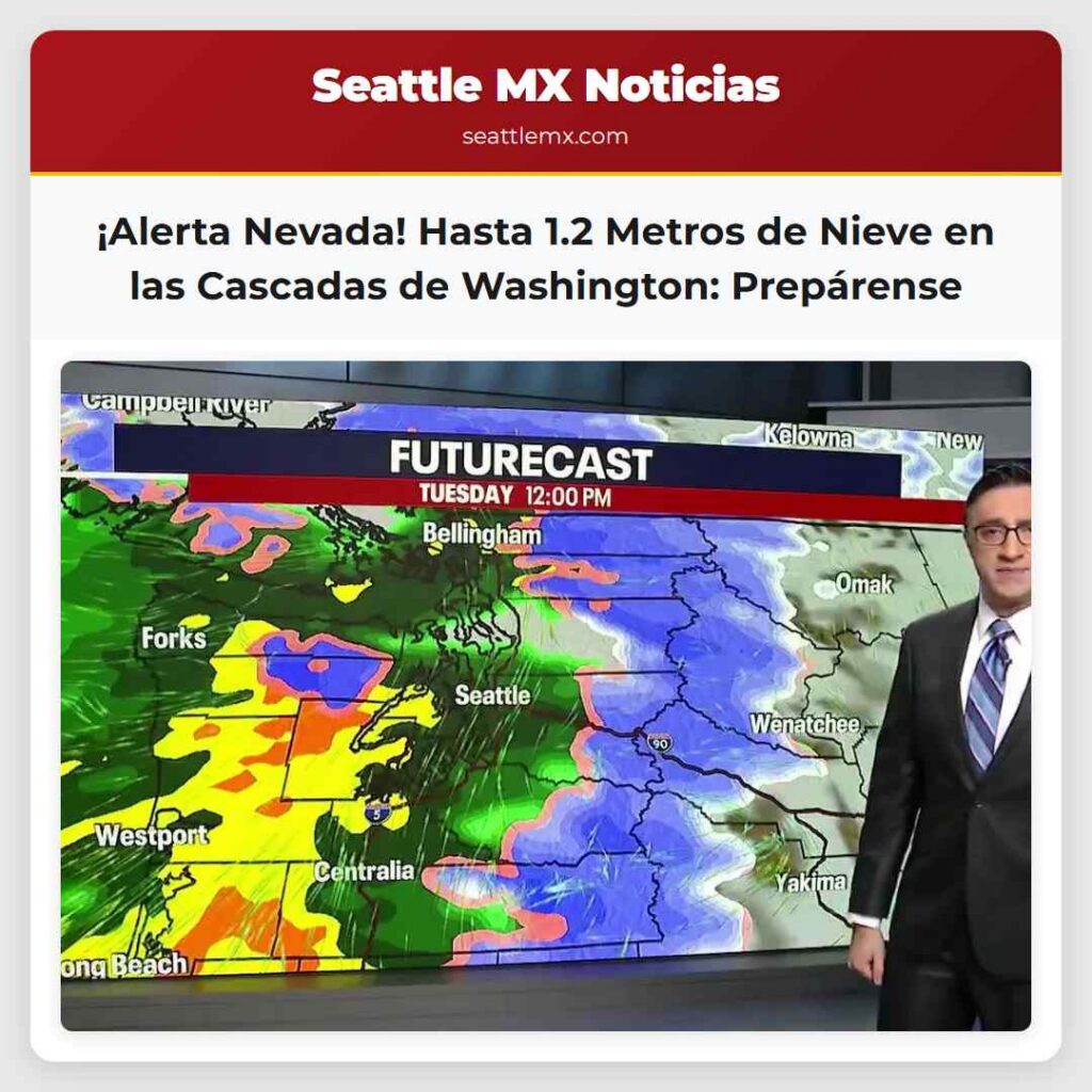 ¡Alerta Nevada! Hasta 1.2 Metros de Nieve en las