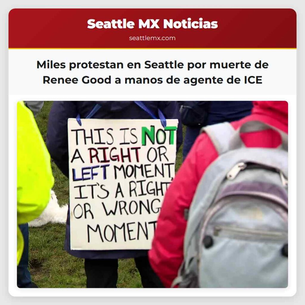Miles protestan en Seattle por muerte de Renee