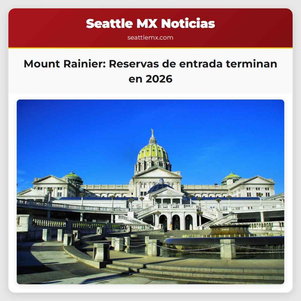 Mount Rainier: Reservas de entrada terminan en