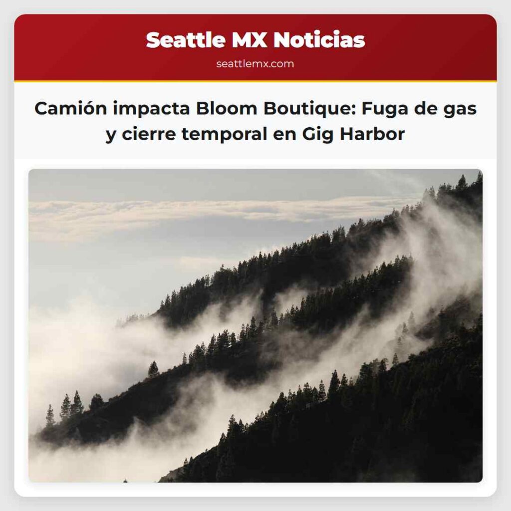 Camión impacta Bloom Boutique: Fuga de gas y