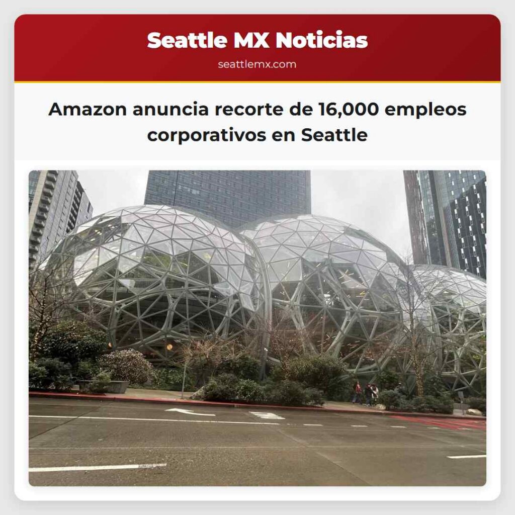 Amazon anuncia recorte de 16,000 empleos