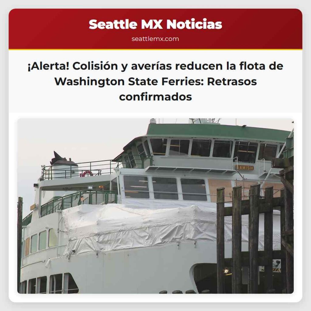 ¡Alerta! Colisión y averías reducen la flota de