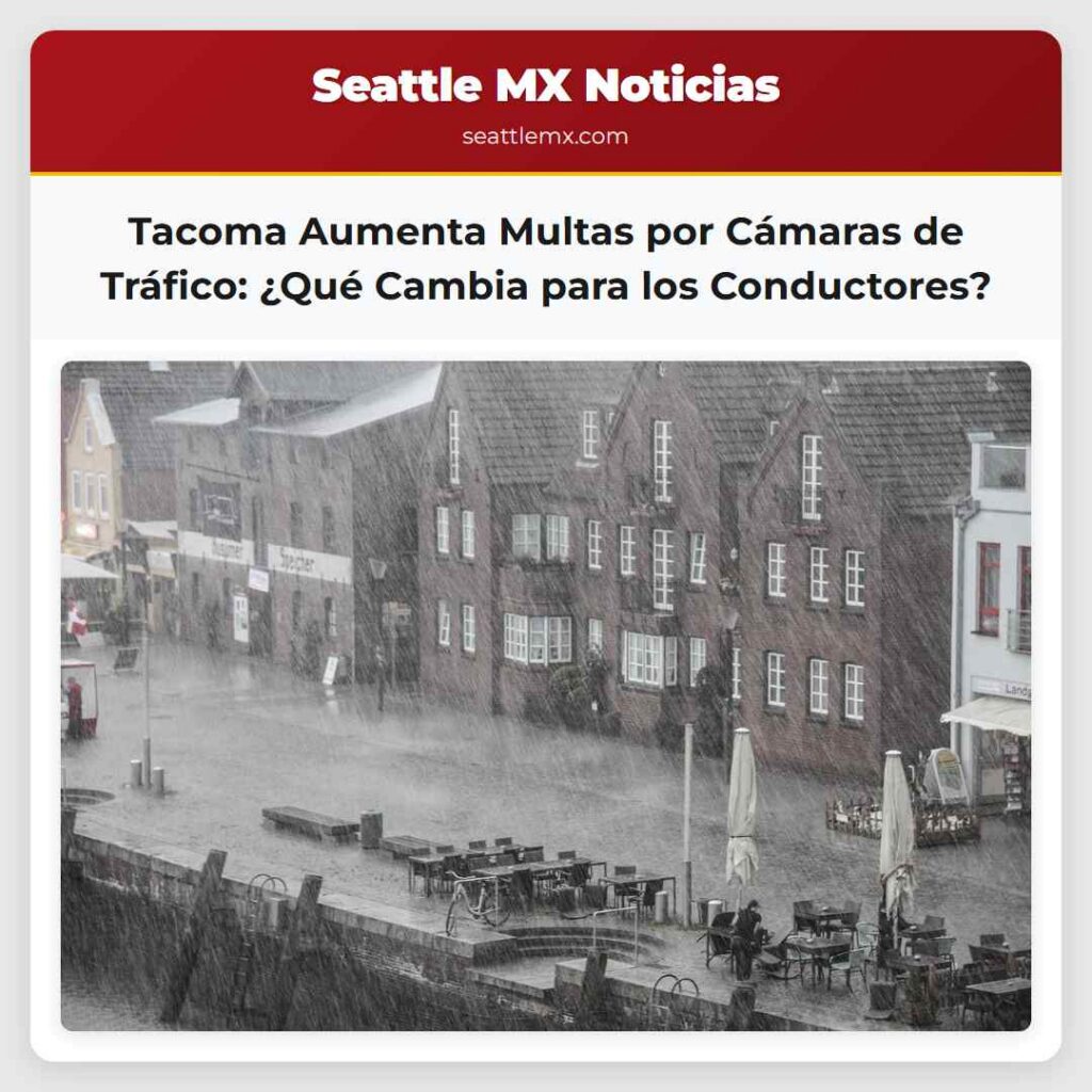 Tacoma Aumenta Multas por Cámaras de Tráfico: