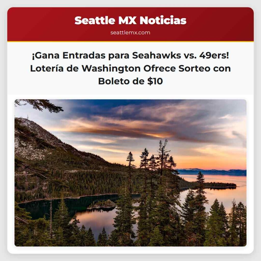 ¡Gana Entradas para Seahawks vs. 49ers! Lotería