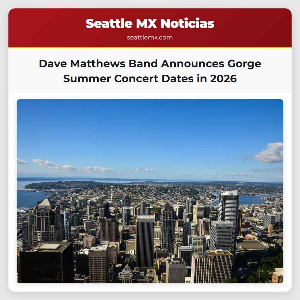 Dave Matthews Band Announces Gorge Summer Concert