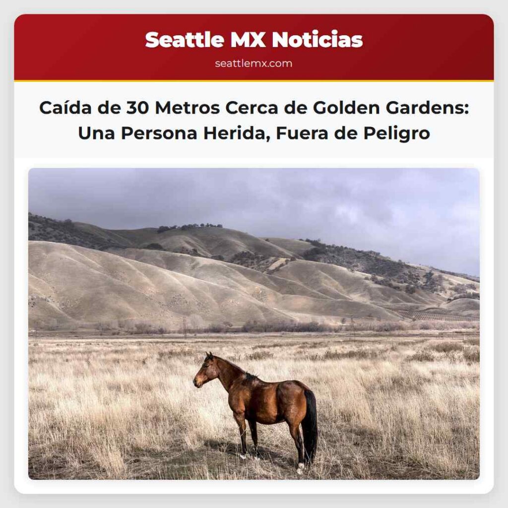 Caída de 30 Metros Cerca de Golden Gardens: Una