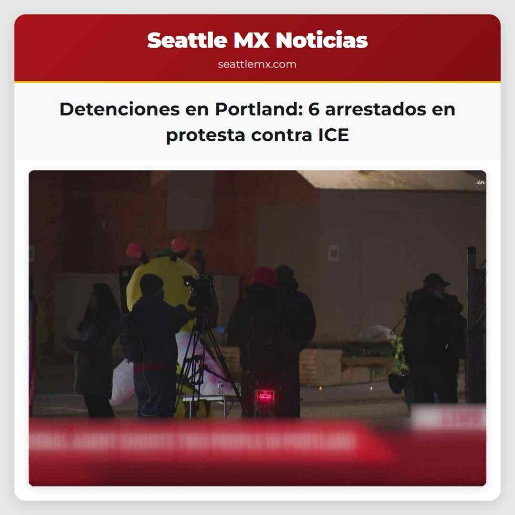 Detenciones en Portland: 6 arrestados en protesta