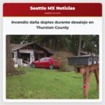 Incendio daña un dúplex durante un desalojo en el condado de Thurston