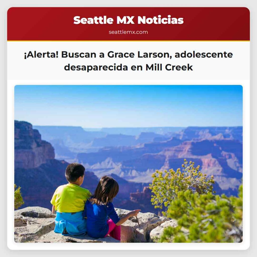 ¡Alerta! Buscan a Grace Larson, adolescente