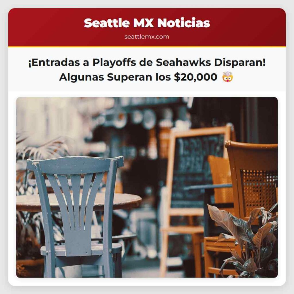 ¡Entradas a Playoffs de Seahawks Disparan!