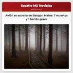 Avión privado se estrella en aeropuerto de Maine siete fallecidos y un herido grave