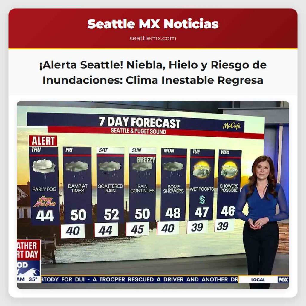 ¡Alerta Seattle! Niebla, Hielo y Riesgo de