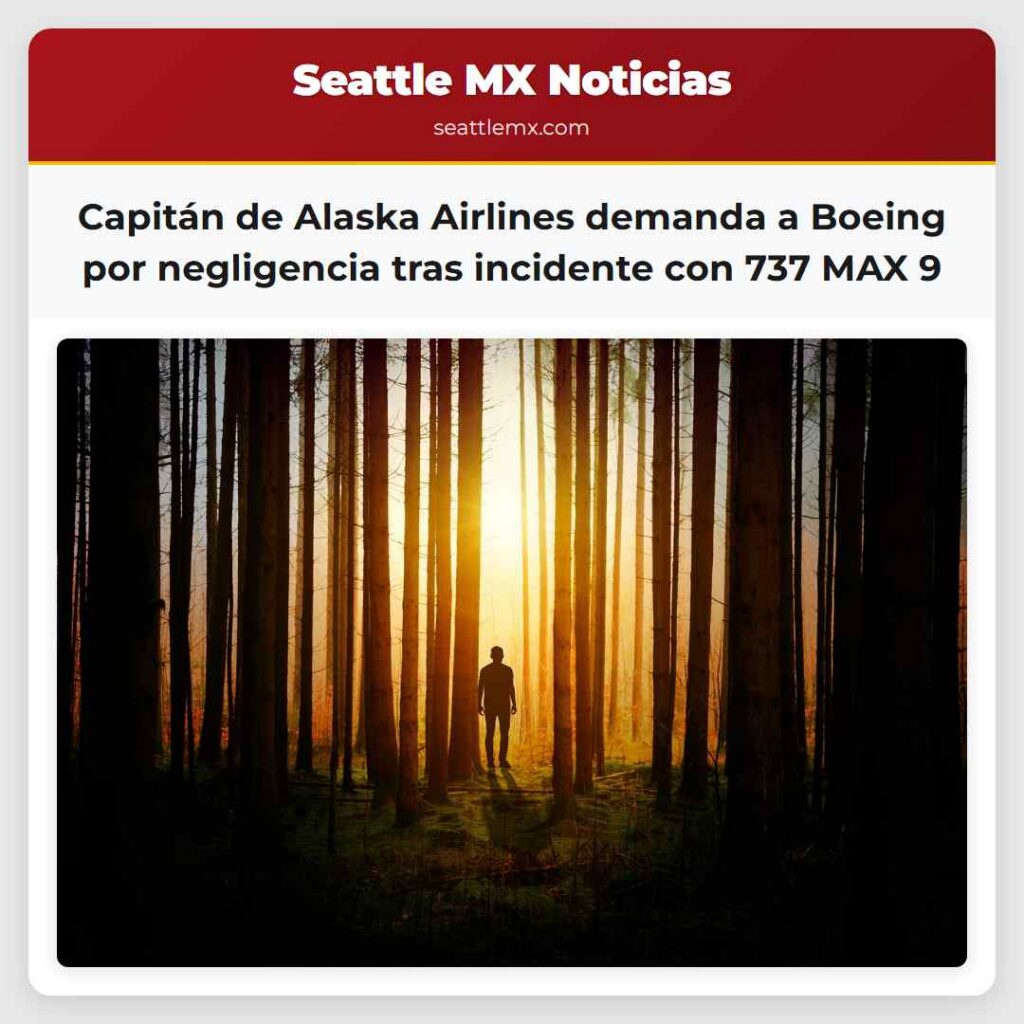 Capitán de Alaska Airlines demanda a Boeing por