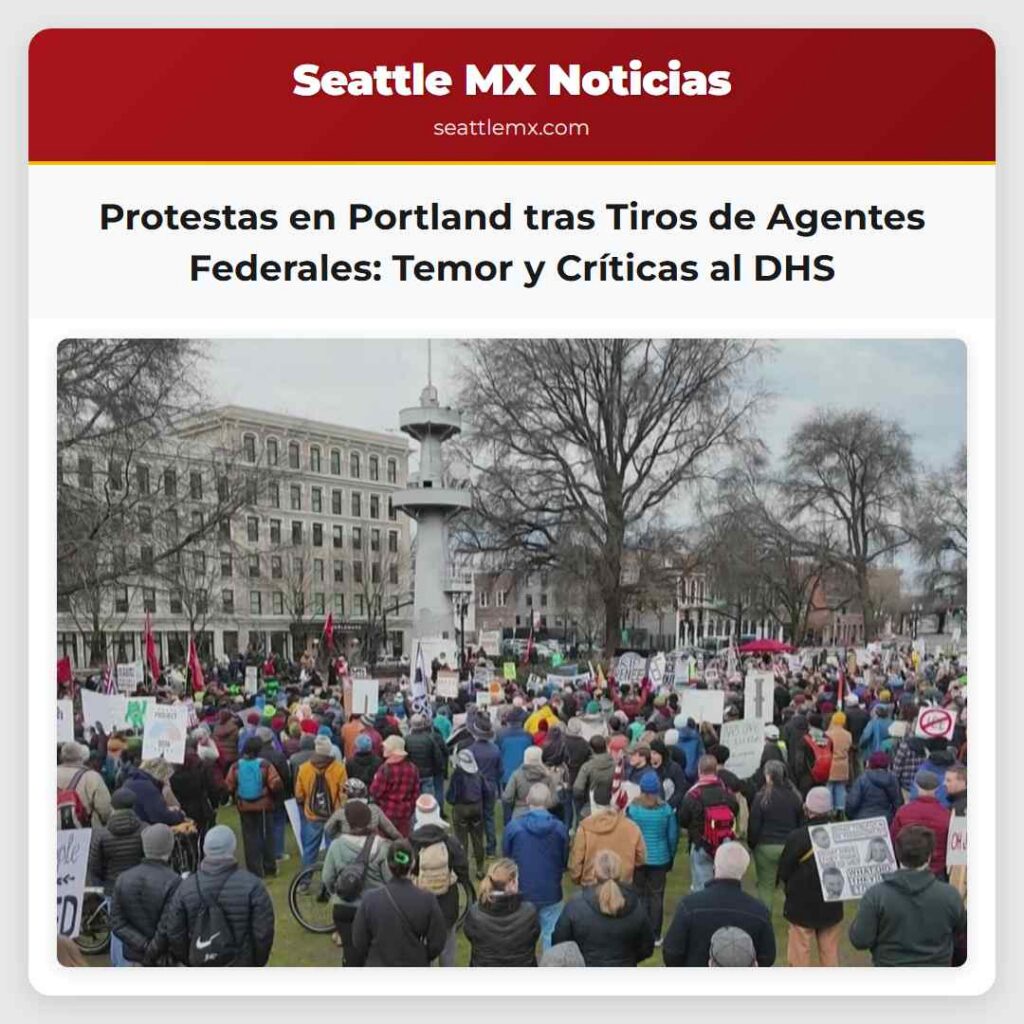 Protestas en Portland tras Tiros de Agentes