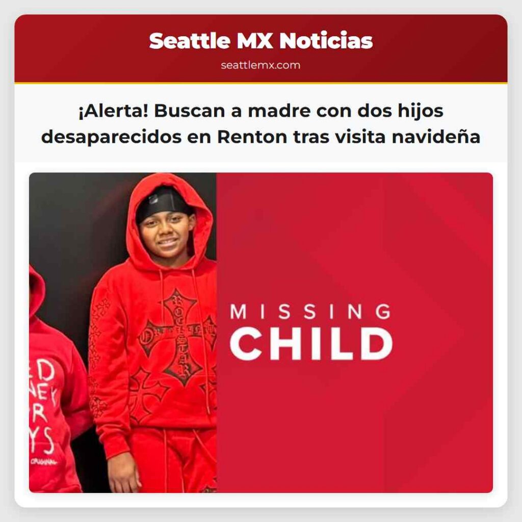 ¡Alerta! Buscan a madre con dos hijos
