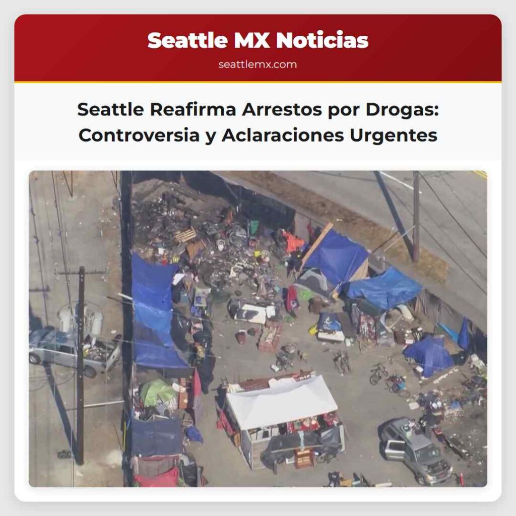 Seattle Reafirma Arrestos por Drogas: