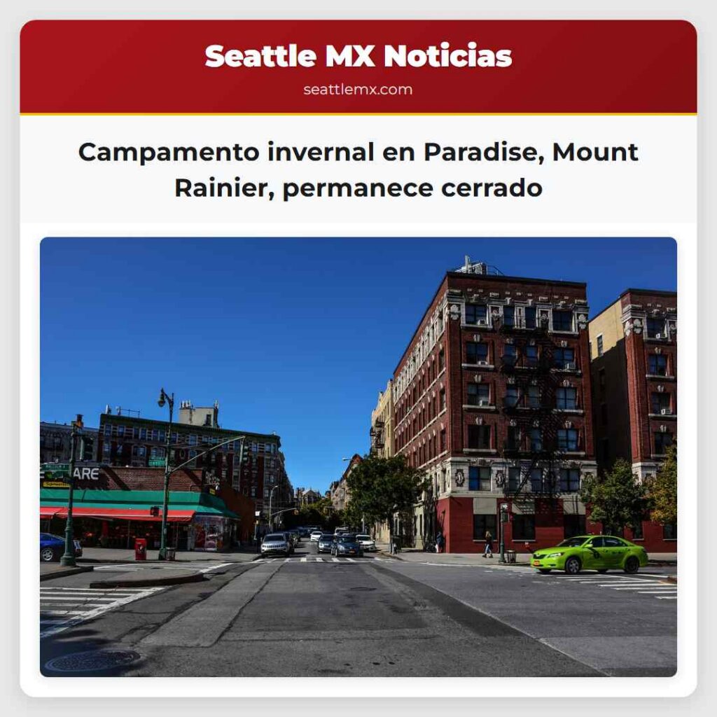 Campamento invernal en Paradise, Mount Rainier,