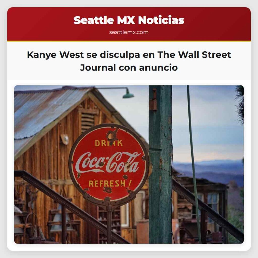 Kanye West se disculpa en The Wall Street Journal