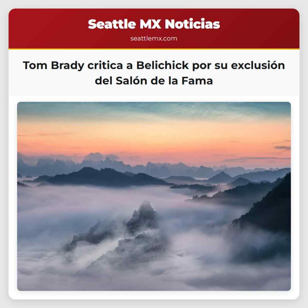 Tom Brady critica a Belichick por su exclusión