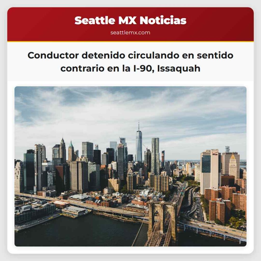 Conductor detenido circulando en sentido
