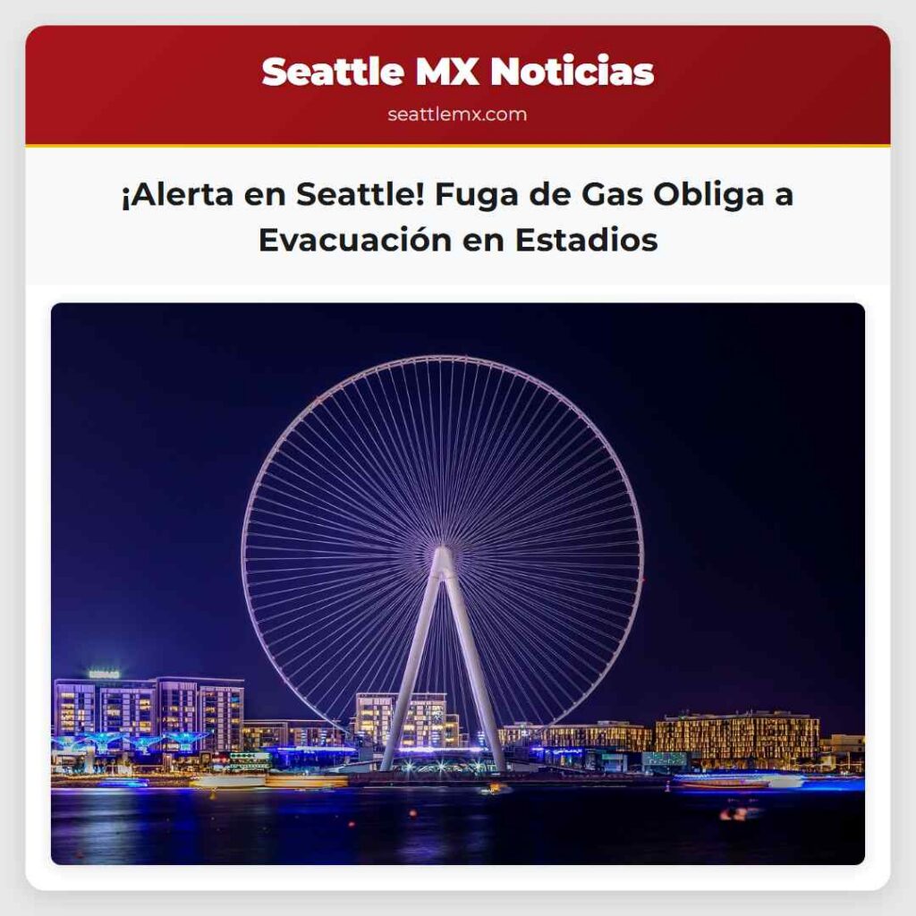 ¡Alerta en Seattle! Fuga de Gas Obliga a