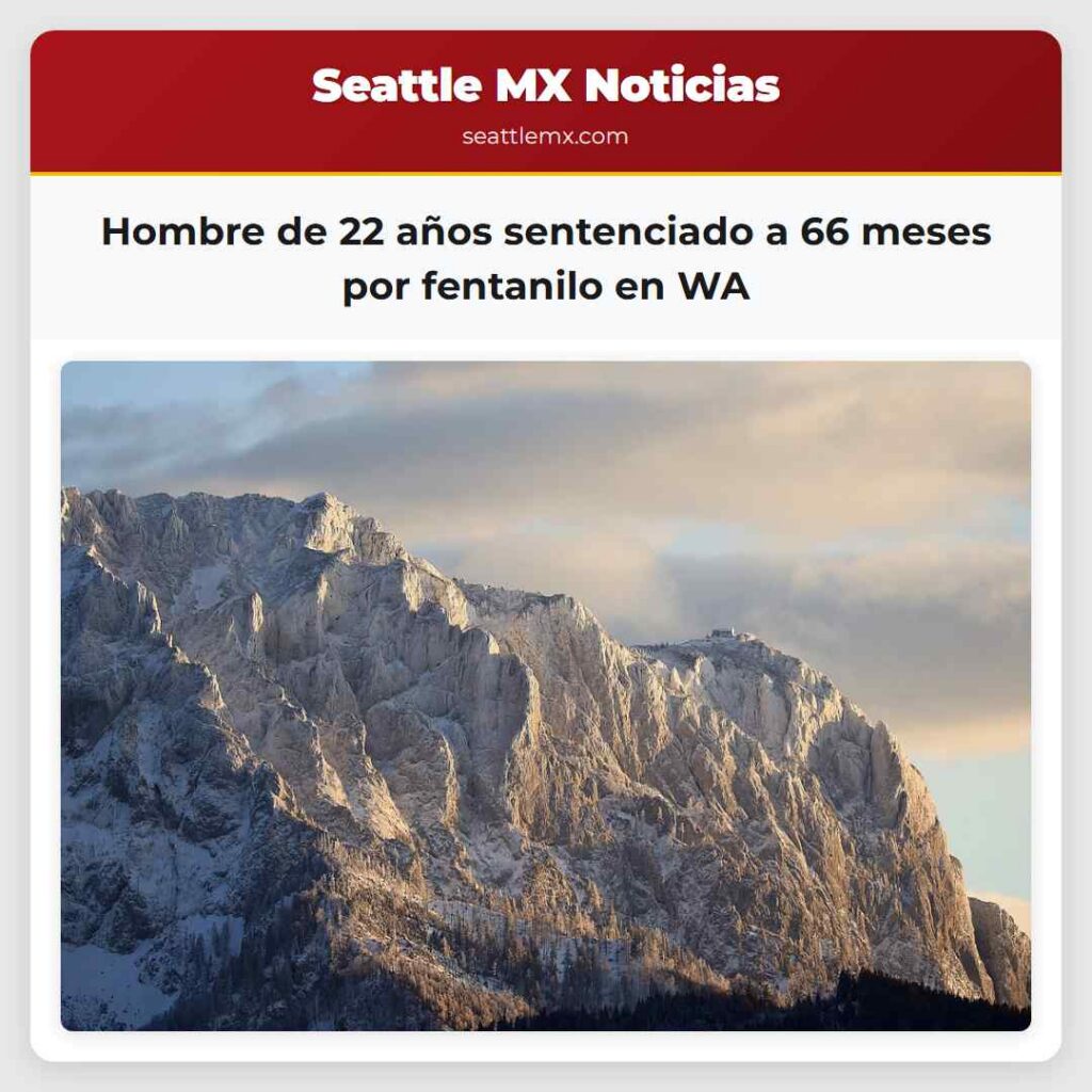 Hombre de 22 años sentenciado a 66 meses por