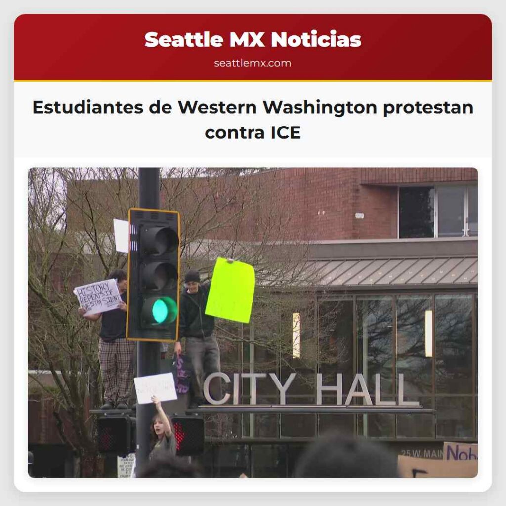 Estudiantes de Western Washington protestan