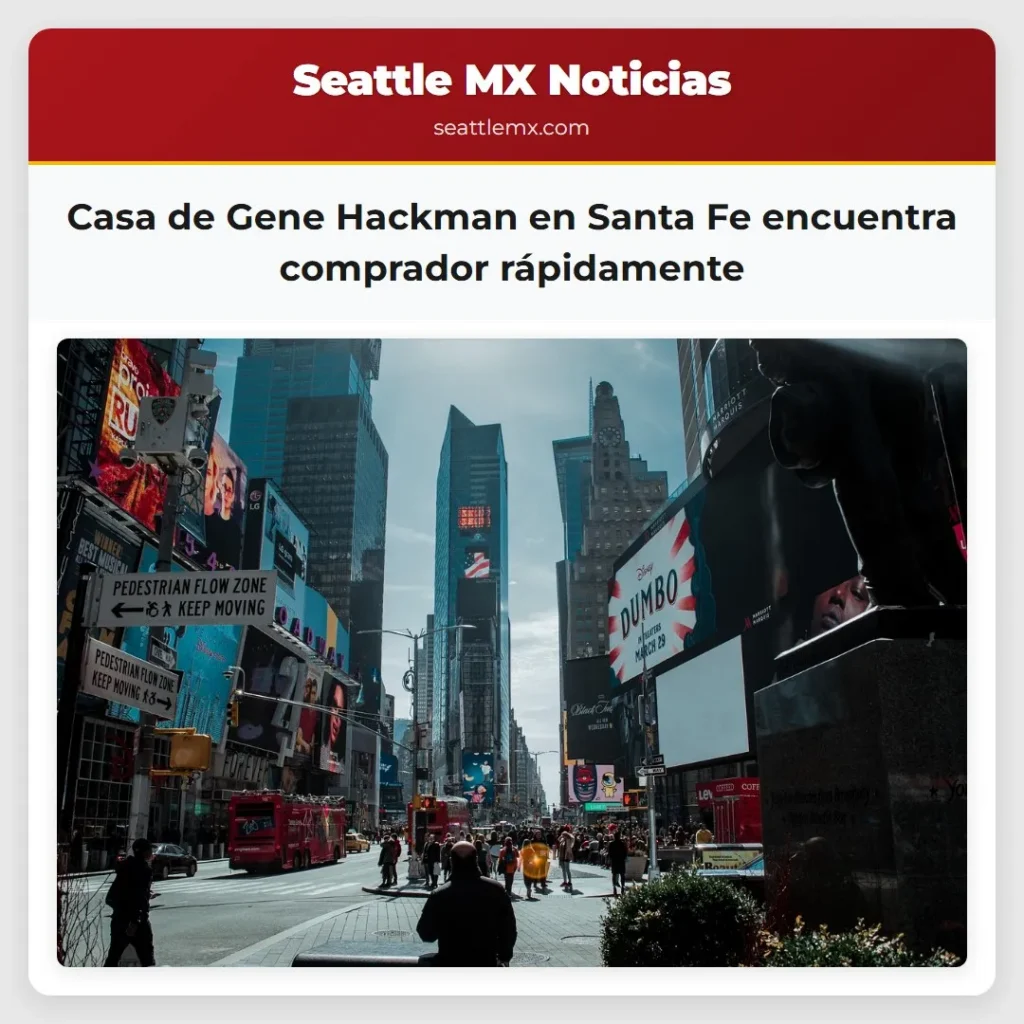 Casa de Gene Hackman en Santa Fe encuentra