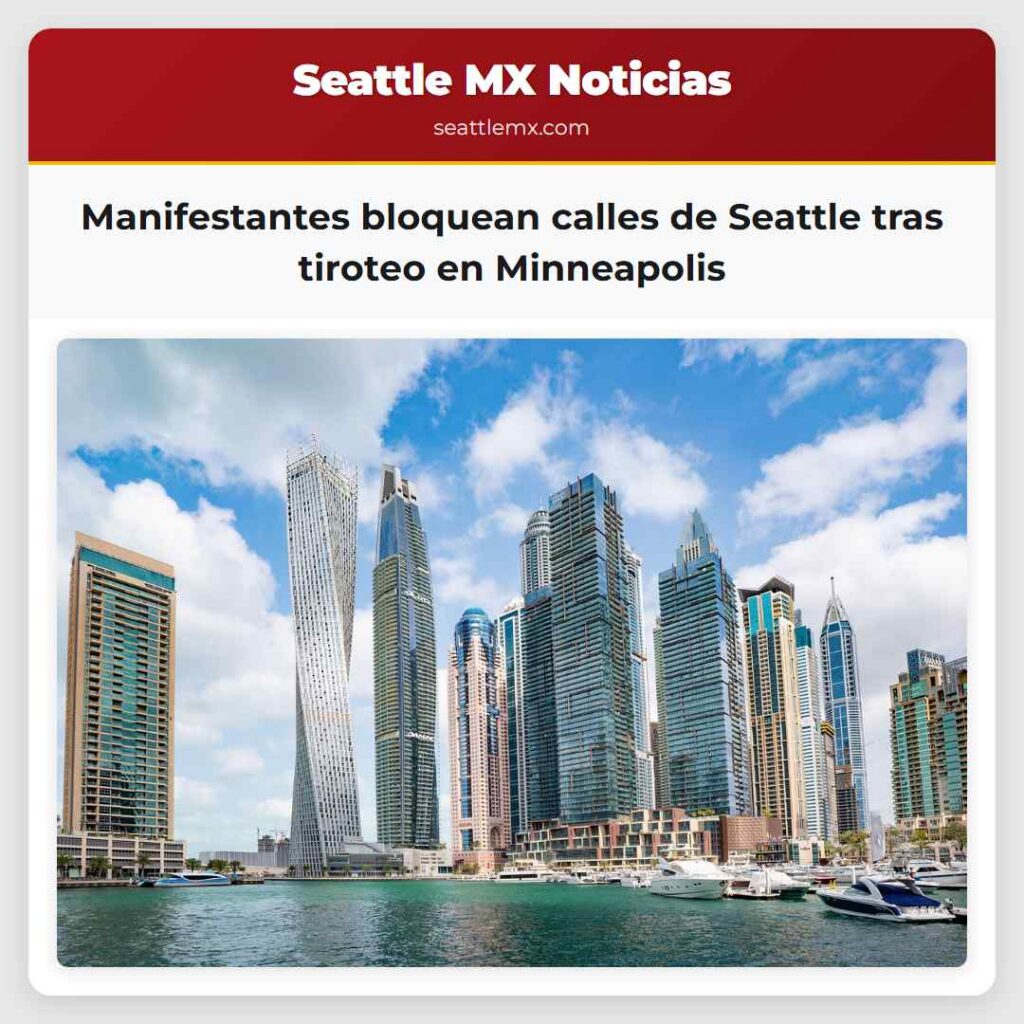 Manifestantes bloquean calles de Seattle tras