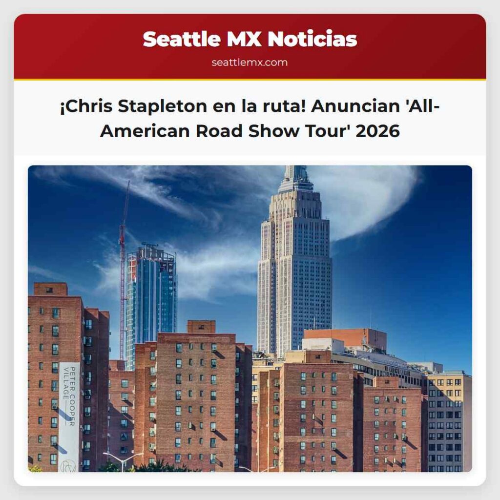 ¡Chris Stapleton en la ruta! Anuncian