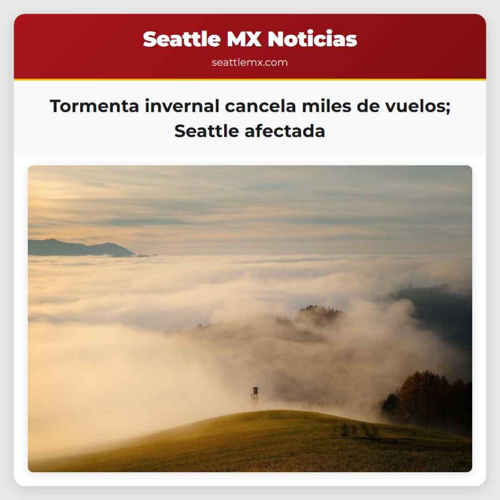 Tormenta invernal cancela miles de vuelos;