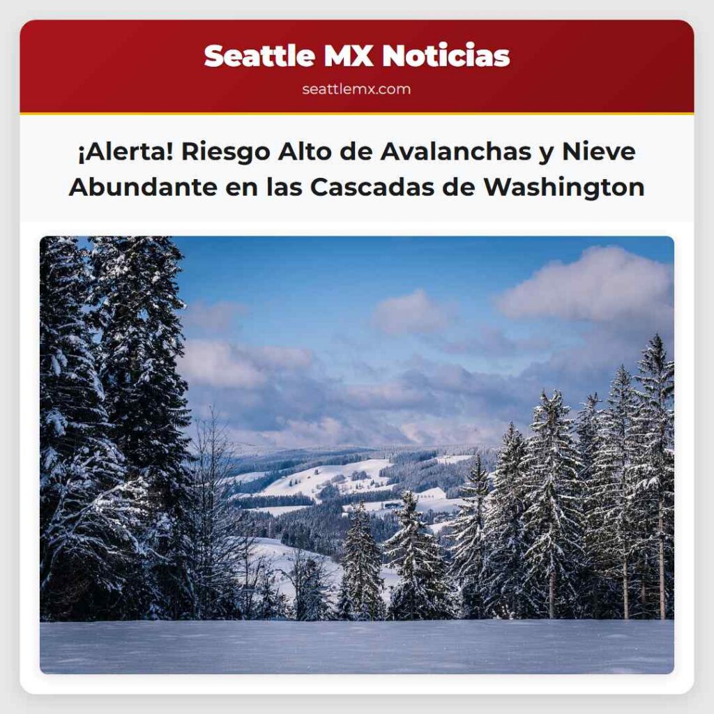 ¡Alerta! Riesgo Alto de Avalanchas y Nieve
